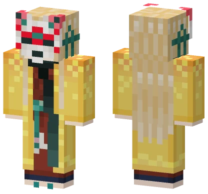 Kitsune Girl Minecraft skin