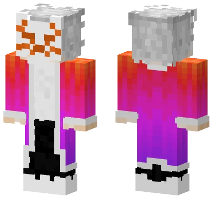 Kitsune Mask Robe Minecraft skin