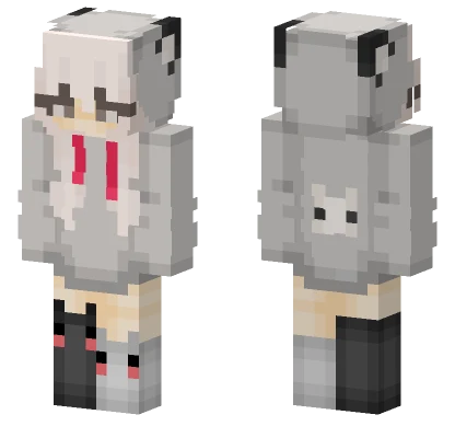 Kitty Hoodie Minecraft skin