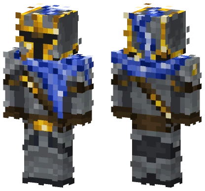 Knight Blue Minecraft skin