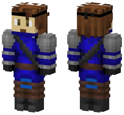 Knight In Blue Minecraft skin