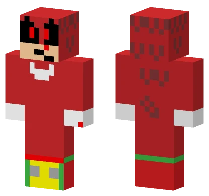Knuckles EXE Minecraft skin