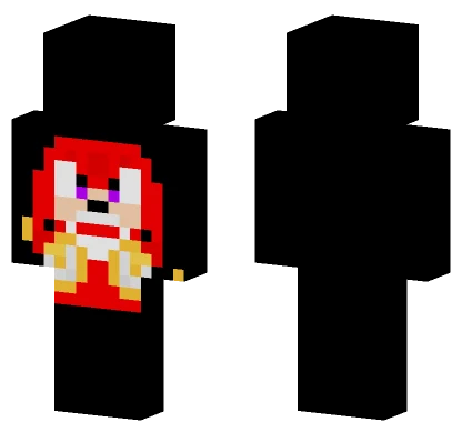 Knuckles TV Series Pixel Art Minecraft skin
