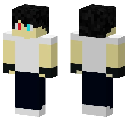 Koby Black and White Minecraft skin