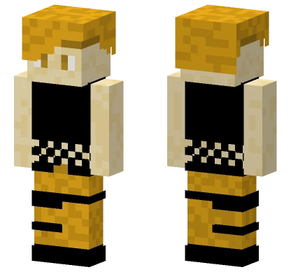 Kora Yellow and Black Minecraft skin