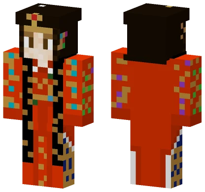 Korean Queen In Daeryebok Minecraft skin