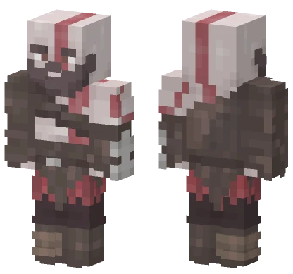 Kratos God Of War Minecraft skin