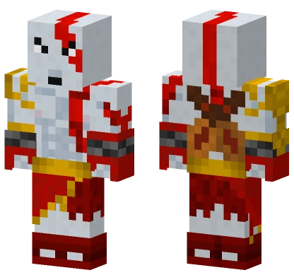 Kratos God Of War II Minecraft skin