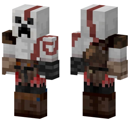 Kratos x Creeper Minecraft skin