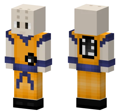 Krillin Orange Outfit Minecraft skin