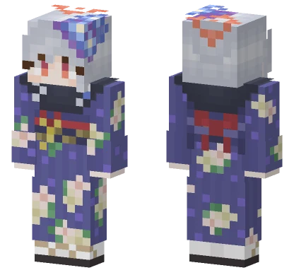 Kurodate Haruna New Year Minecraft skin