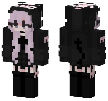 Kuromi Bunny Girl Minecraft skin