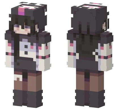Kuromi Diary Sanrio Minecraft skin