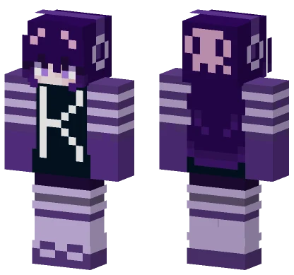 Kuromi Girl Minecraft skin