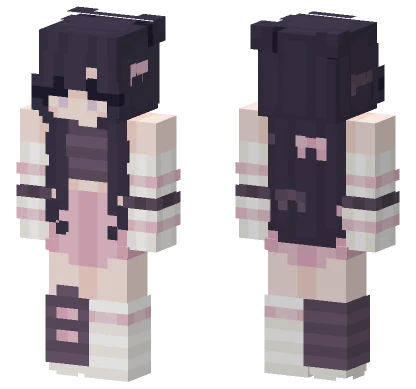 Kuromi Girl RCE Minecraft skin