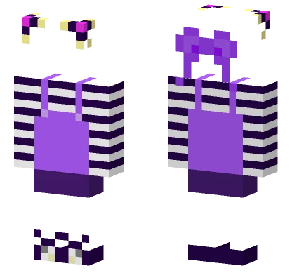 Kuromi Outfit Base Minecraft skin