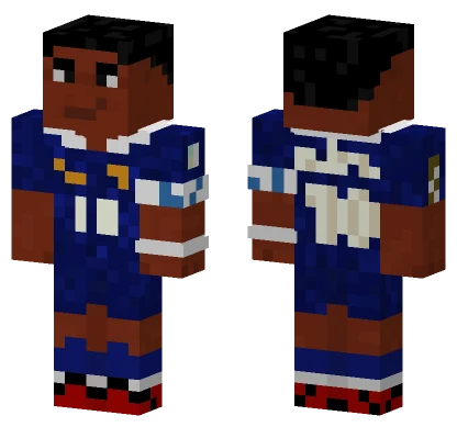 Kylian Mbappe Footballer Minecraft skin