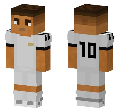 Kylian Mbappe Footballer Minecraft skin