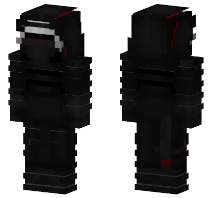 Kylo Ren Detailed Stripes Minecraft skin