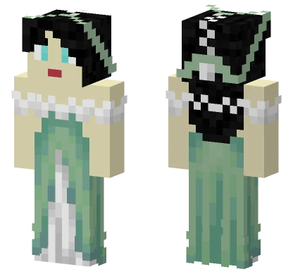 Lady In Green Gown Minecraft skin