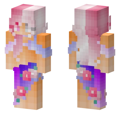 Lady In Pink Minecraft skin