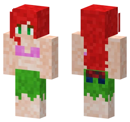 Lady Little Mermaid Minecraft skin