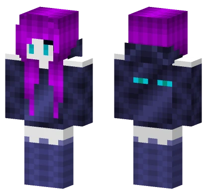 Lalaland2 Purple Hair Girl Minecraft skin