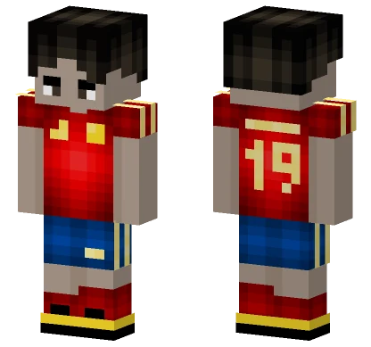 Lamine Yamal Minecraft skin
