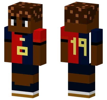 Lamine Yamal Minecraft skin
