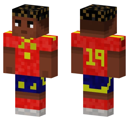 Lamine Yamal Euro 2024 Minecraft skin