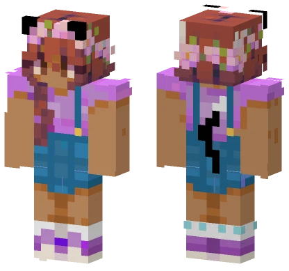 Laraiskitkat Pink Floral Outfit Minecraft skin