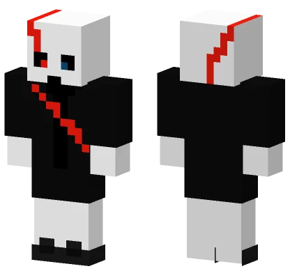 Last Breath Gaster Phase 4 Minecraft skin
