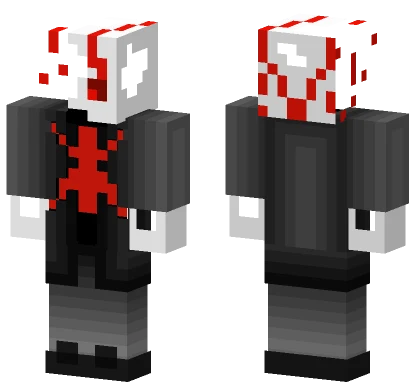 Last Breath Gaster Phase 7 Minecraft skin