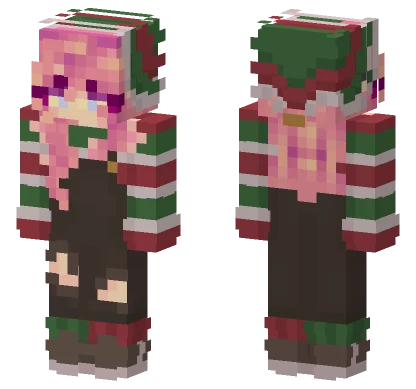Lauren Navidad4 Christmas Girl Minecraft skin
