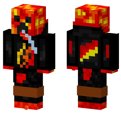 Lava Creeper Skin Minecraft skin