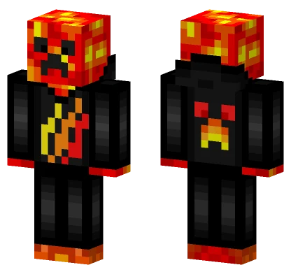 Lava Creeper Skin Minecraft skin