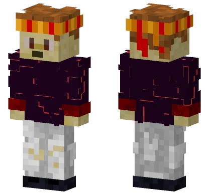 Lavaguy In 3D Minecraft skin