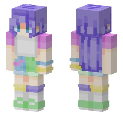 Lavender And Roses Te Minecraft skin
