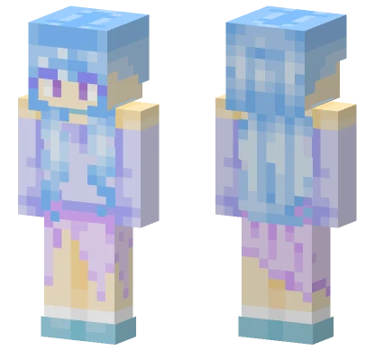 Lavender Blue Minecraft skin