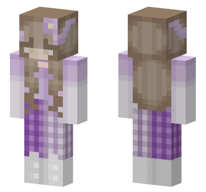 Lavender Dragon Girl Minecraft skin