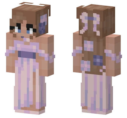 Lavender Gown Minecraft skin