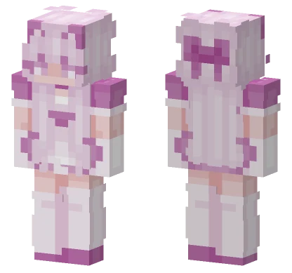Lavender Kitty Maid Minecraft skin
