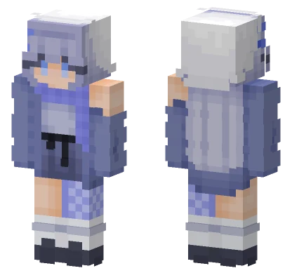 Lavender Winter RCE Minecraft skin