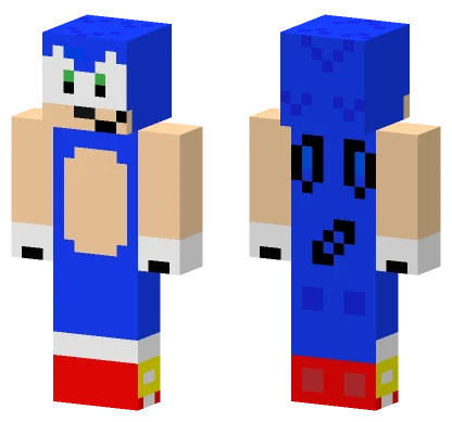 Lego Sonic Minecraft skin