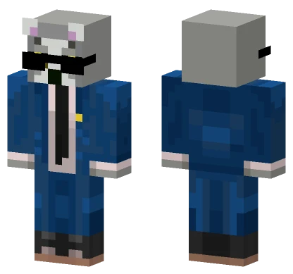 Lemur Blue Minecraft skin
