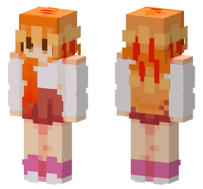 Lesbean Pride Month Minecraft skin