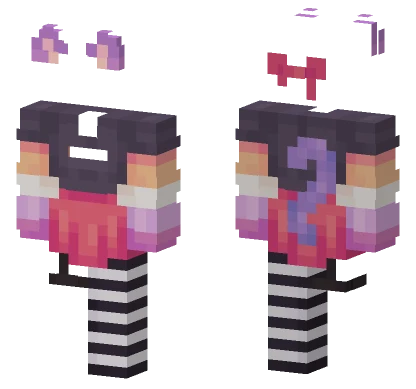 Lesbian Cat Pride Month Base Minecraft skin