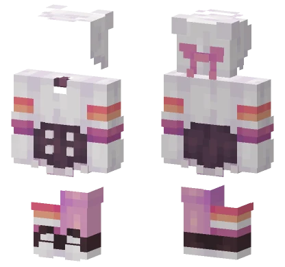 Lesbian Pride Outfit Minecraft skin