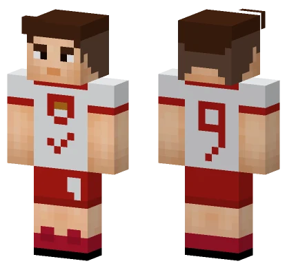 Lewandowski Poland Footballer Minecraft skin