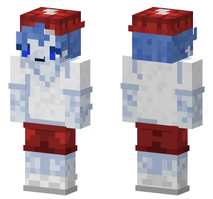 Liam Blue And Red Minecraft skin